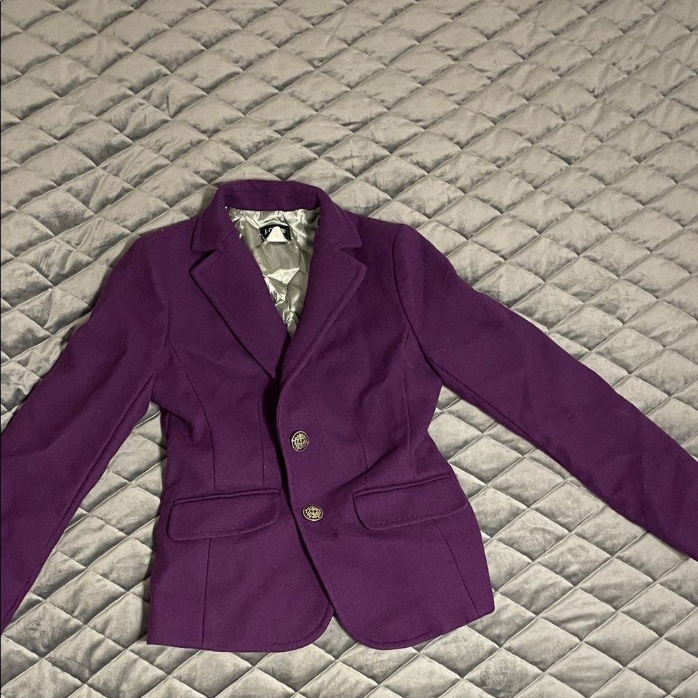 J. Crew Vibrant Purple Women's Blazer